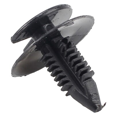 Black Nylon Door Trim Panel Retainer - 7 MM Hole 18 MM Stem 13 MM Head - 25 Pack