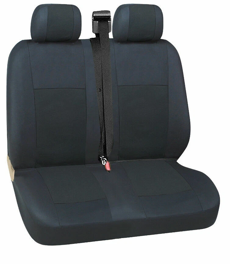 Per Fiat Scudo Ducato Copri Sedili Coprisedili Neri 2+1 Tessuto - Immagine 4 di 4