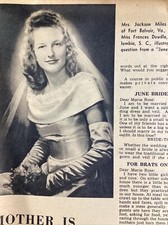 Atlanta GA Print Ad 1948 AJC Abbott Fort Belvoir VA Frances Dowdle Columbia SC