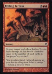 Roiling Terrain #88 Common Worldwake Magic: The Gathering