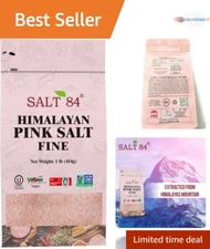 Gourmet Himalayan Pink Salt - Fine Grain, 1 lb in Zip-Lock Packaging
