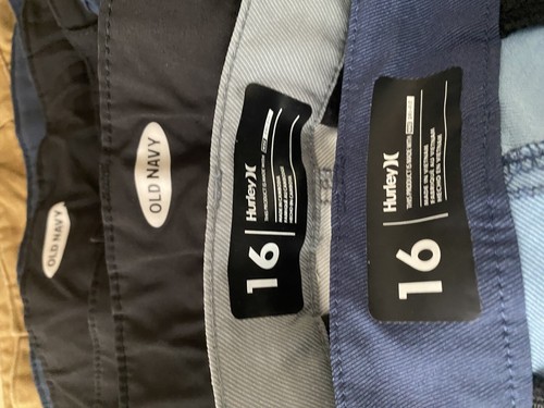 Lot Of 7 Pairs Of Boys Shorts Youth Size 16 Hurley Nike Dri-Fit and Old Navy - Picture 10 of 14
