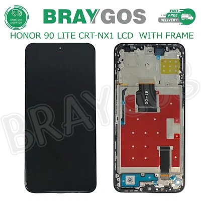 BRAYGOS For Honor 90 Lite CRT-NX1 LCD Display Assembly Touch Screen Digitizer With Frame