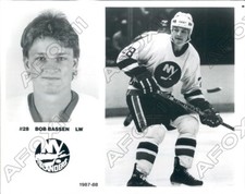 1996 NHL NY Islanders Hockey Player Bob Bassen Press Photo