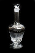 IVV INDUSTRIA VETRARIA VALDERNESE MARIO CIONI & C GLAS & PLATIN BAND KARAFFE