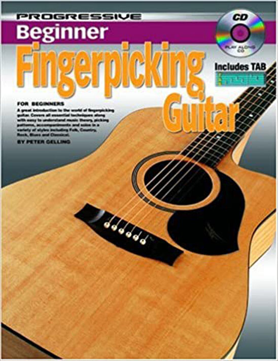 Learn How To Play Guitar - Beginner Fingerpicking Guitar - Music Book & CD - R5