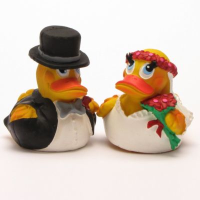 Lanco Brautpaar Quietscheentchen Gummienten Badeenten Quietscheente
