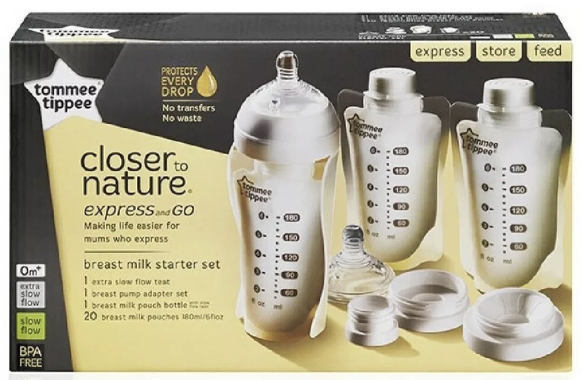 Starter Set Tommee Tippee Express And Go Breast Pump Tommee