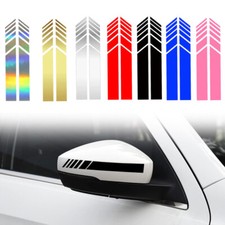 2x Reflective Sticker Vehicle Car Accessories Rearview Mirror Decal Stripe Decal