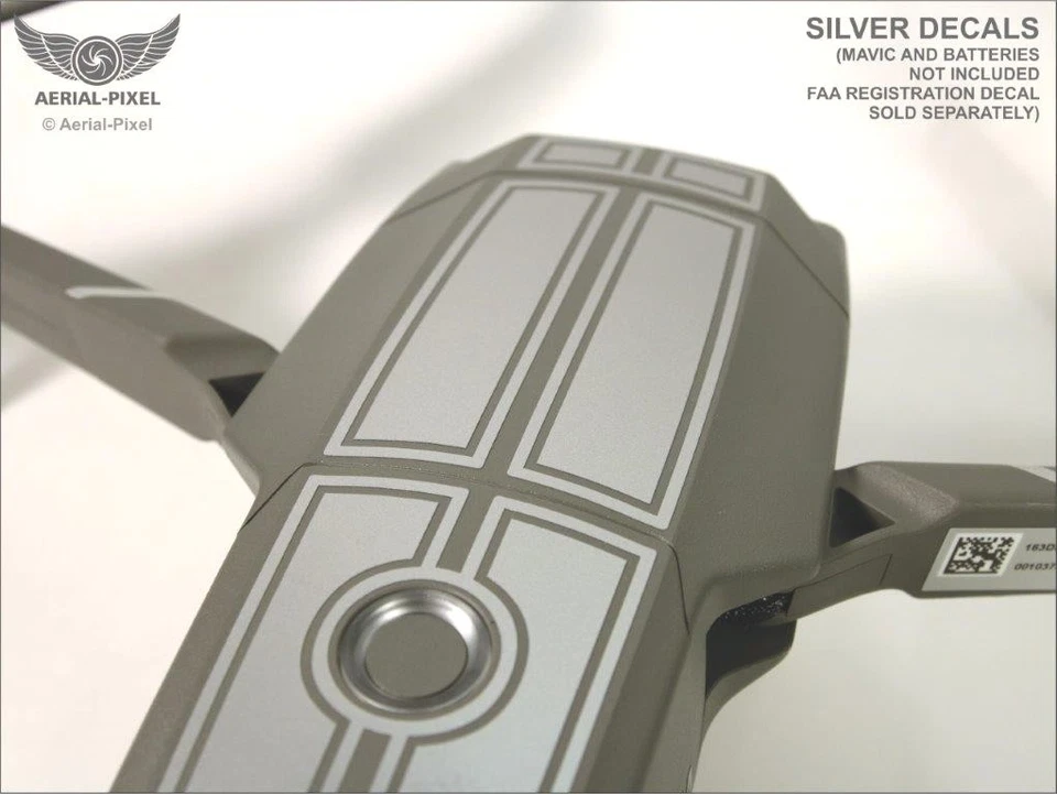 DJI Mavic 2 Pro Zoom Racing Stripes With Battery Decals Number #1-3 Sticker Skin - Image 2 of 4