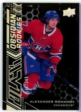 2020-21 UD Black Obsidian Rookies #OR48 Alexander Romanov RC /349 - ISLANDERS