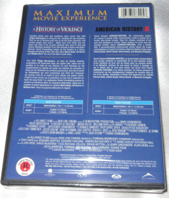 History of Violence + American History X DVD (New) Viggo Mortensen