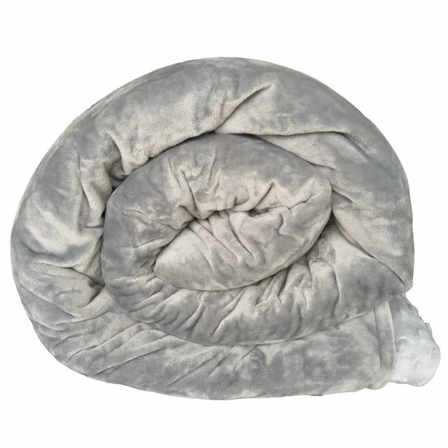 Soft & Plush Weighted Calming Gravity Blanket 48 x 72 15 Lbs With Cover