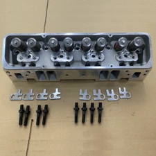 Aluminum Cylinder Heads Fit For SBC Chevy 350 190cc 64cc 2.02/1.60 Angle