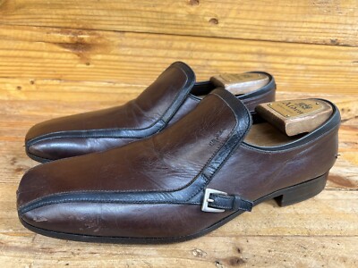 Vintage Authentic Prada Men’s Black Buckle Loafers size 9.5 PRADA PS1187 Men main image 3
