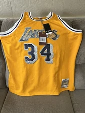 Shaquille O Neal 75 Year Authentic Mitchell and Ness Swingman Jersey XXL NWT