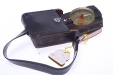 ✅ RS COMPASS FLUID VINTAGE MODEL WORKS  W/ ORIG. LTHR CASE & STRAP