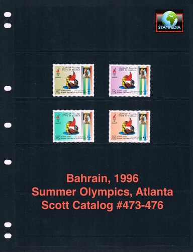 1/2 Rabatt 6,00 $ Scott Wert - 1996 BAHRAIN Olympics Atlanta Summer CV MNH NH UMM