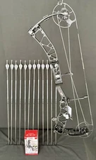 Elite Exalt LD Compound Bow RH 70 LB Black CBE Trek Sight Altra Arrow Package