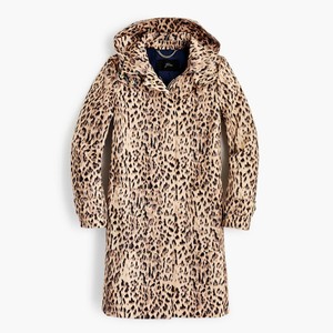 j crew leopard print coat
