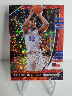 2020-21 Prizm DPs Fast Break ''JAMES WISEMAN'' /125 RED DISCO 42 Rookie WARRIORS 