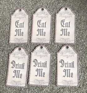 Eat Me//drink Me Alice In Wonderland Gift Tags Party// Wedding Decoration Bottle
