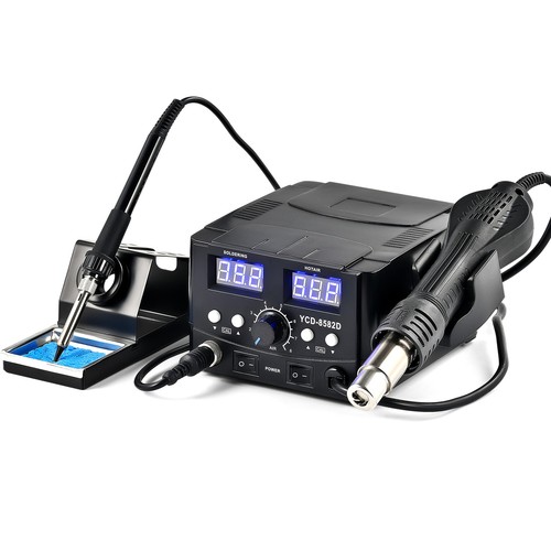 2IN1 Lötstation Lötkolben Heißluftlötstation Entlötkolben Entlötstation DE - Bild 1 von 7