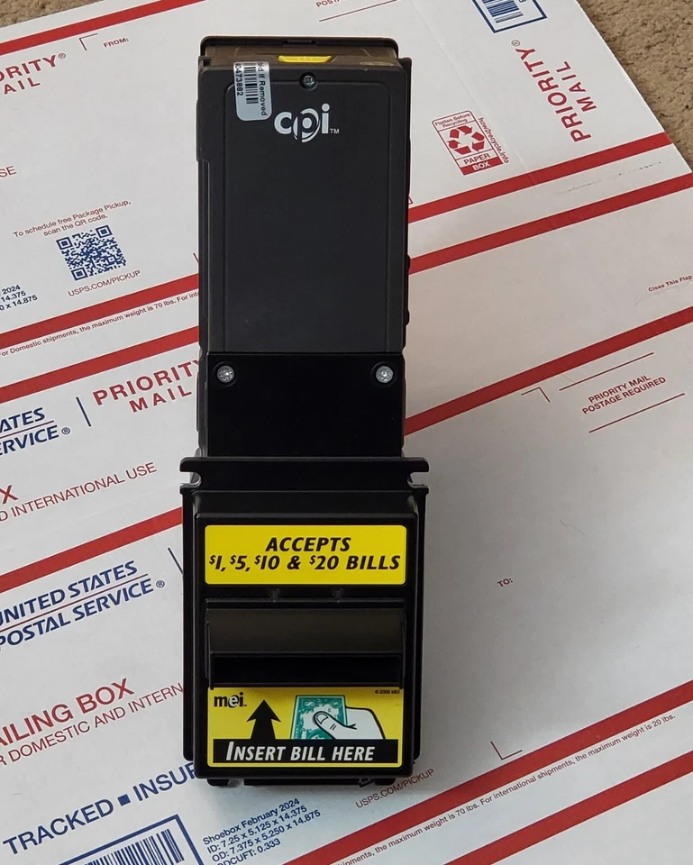 Aceptador de billetes CPI/MEI Talos T7T2-U5M 24V-MDB - Acepta $1-$20 restaurado - Imagen 4 de 4