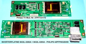 Philips TV Inverter Platine 37PF7331/12 6632L-0282A + 6632L-0283A 42PFP5532D/05