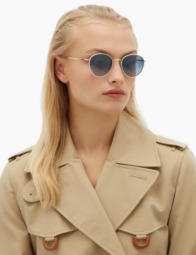 Brand New 2023 Oliver Peoples Sunglasses OV 1231ST 5035Q8 The Row BROWNSTONE 2