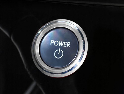 Silver Aluminum One-Button Start Switch Cover Trim For Lexus RX500h 2023-2024 - Picture 3 of 5