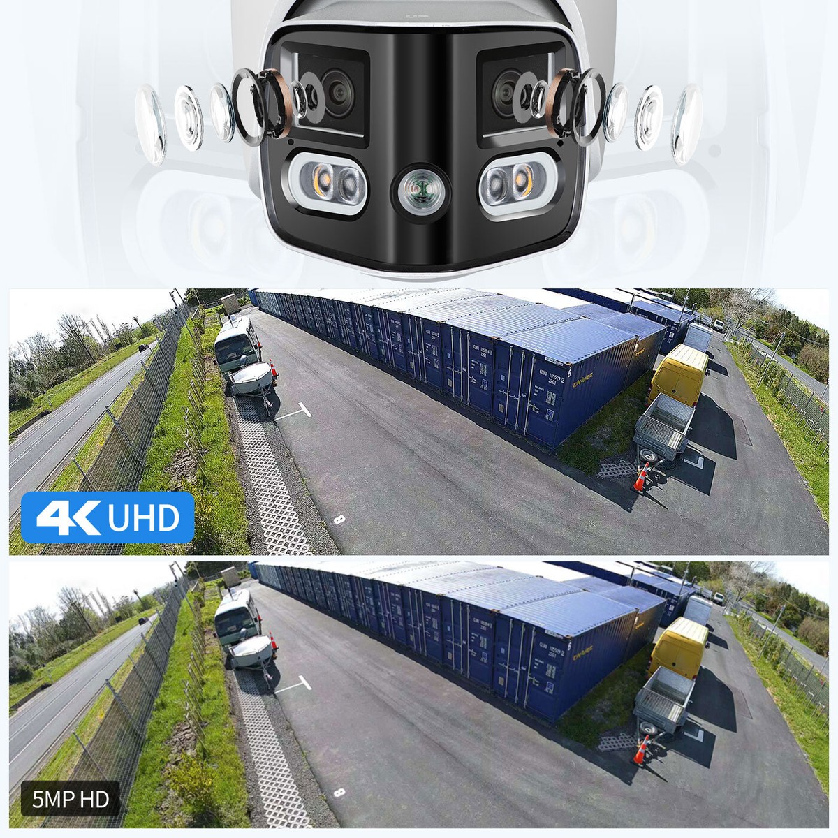 Caméra, Dahua, Surveillance, IP, Tioc Duo, 8 Mp, Ipc Pfw3849s A180 Pv, Panoramic, Audio, Bullet - Foto 3