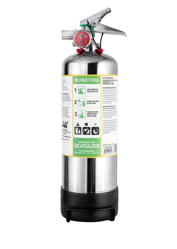 🔥eFireX Lithium Class D Fire Extinguisher Brand New 2 Liter (4lb) W/ Bracket