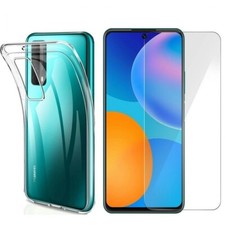 PROTECTOR PANTALLA CRISTAL TEMPLADO PARA HUAWEI P SMART 2021 + FUNDA TPU TRANSPARENTE
