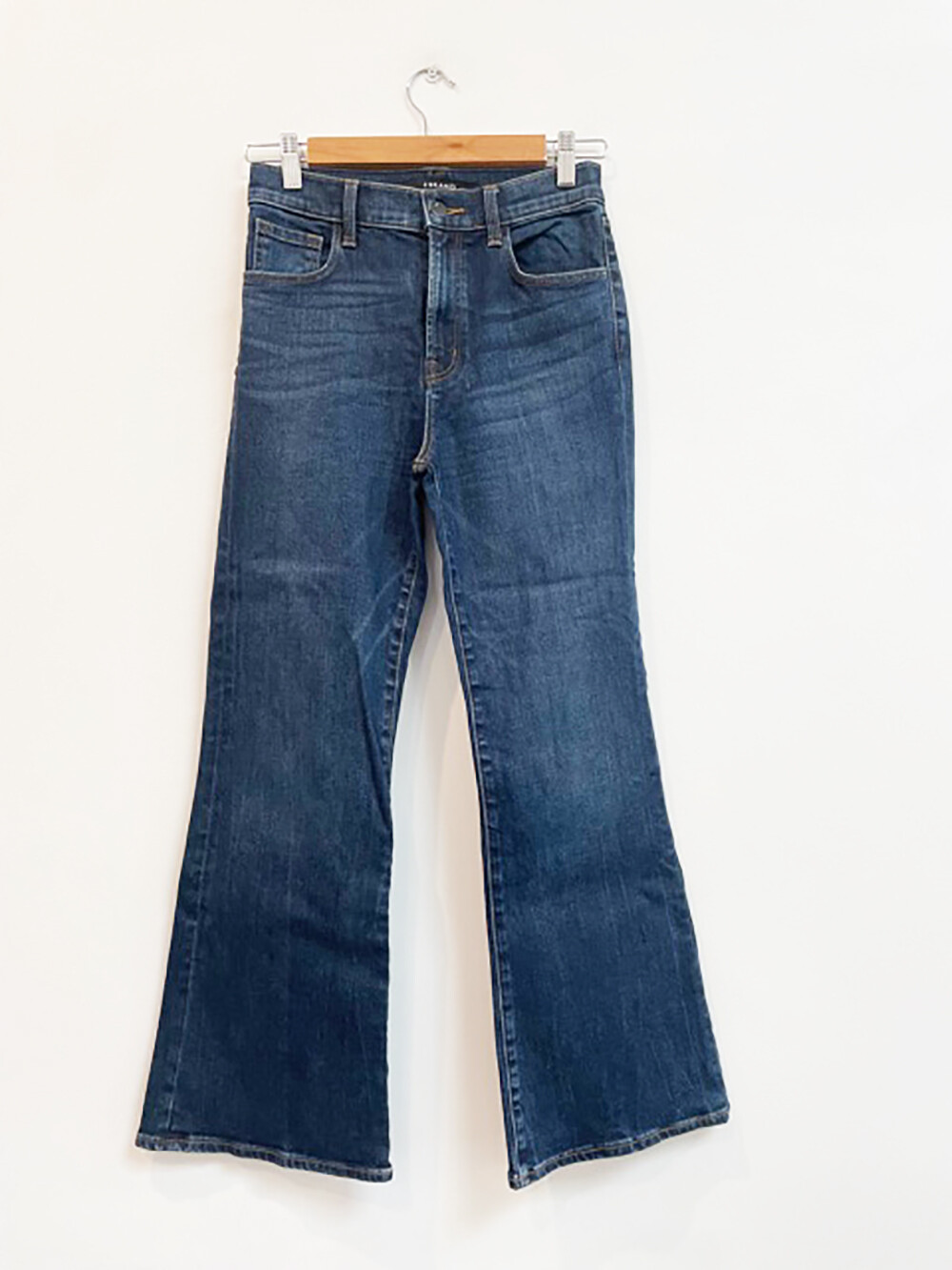 Designer J Brand Size 26 (8) Blue Denim Straight Flared High