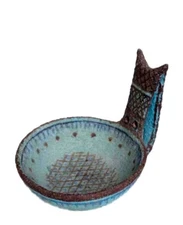 Marcello FANTONI Pottery Bowl Sculpture Gambone Venini Knoll Gio Ponti Eames era