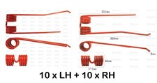 HAYTINE TEDDER 10 x LH + 10 x RH - REPLACEMENT FOR BRITISH LELY HAYZIP HAY TINES