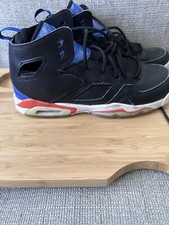 Youth 7Y Jordan Flight Club 91 GS 'Black Royal Orange' shoes