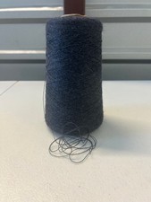 NICE Spool Cone PURE Peru LACE Baby Alpaca Yarn 10.8oz 308gr 1010 Off Black D