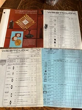 1960 Westclox Keywound and Electric Clock Dealer Store Catalog MCM Vtg Prices