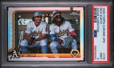NICK KURTZ 2025 Topps Chrome Update SP Image Variation #178 PSA 9 MINT