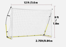 Fodoto Sports Portable Soccer Goal - 12' x 6' / 3.6m x 1.8m