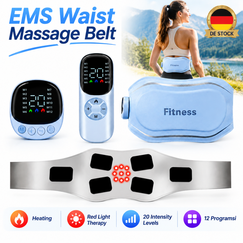 Electrostimulateur EMS Ceinture de Massage TENS Dual Puls 12 Programmes Numérique DHL - Photo 1/16