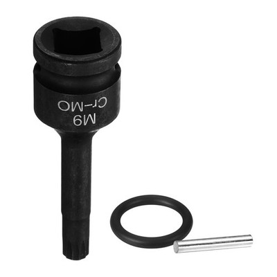 1/2'' Drive M9 Triple Square Impact Spline Bit Socket 9mm CR-MO Steel for Repair
