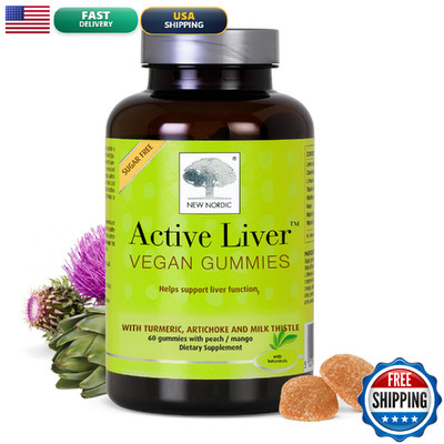 New Nordic Nordic Active Liver Gummies Milk Thistle Artichoke Turmeric