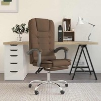 BüRostuhl Mit Massagefunktion Braun Stoff