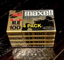 Maxell XLII 110 High Bias Audio Cassette Tape 4 Pack Lot SEALED Type II NEW