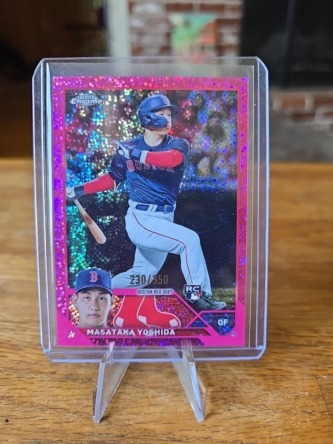 2023 Topps Chrome Masataka Yoshida #167 Magenta Speckle Refractor /350 (RC)