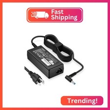 Charger Compatible with HP Laptop Computer 65W 45W Smart Blue Tip Power Adapter