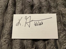 Khaseem Greene & Isaiah Frey Chicago Bears Signed Index Card Football NFL